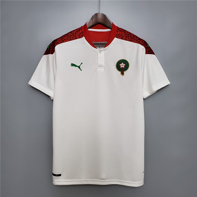 AAA Quality Morocco 20/21 Away White Soccer Jersey